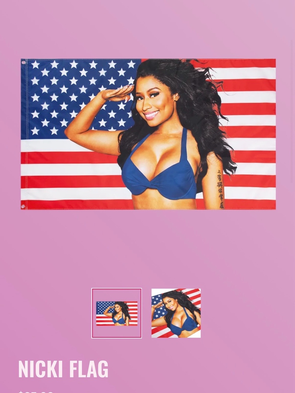 THE ICONIC NICKI MINAJ FLAG